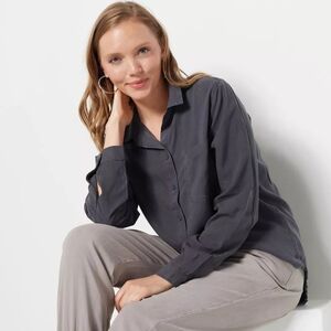 Side Stitch button shirt Storm Grey